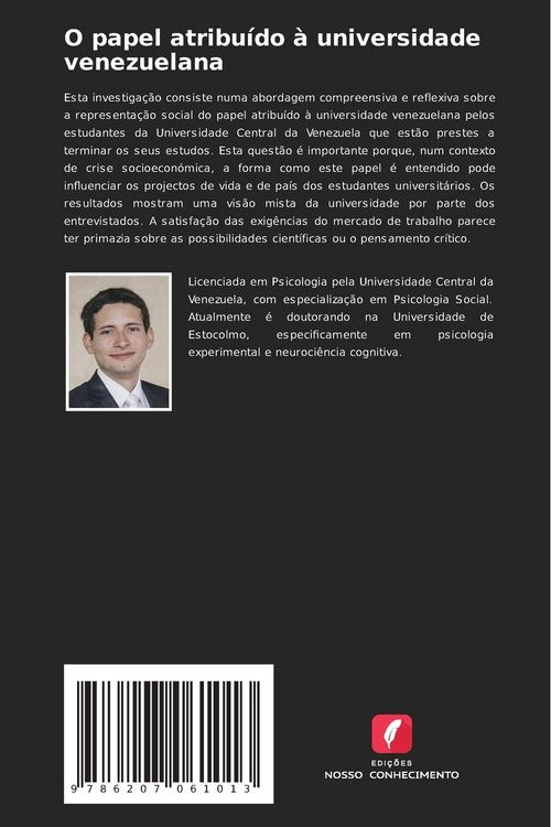 Produktbild: O papel atribu&iacute;do &agrave; universidade venezuelana