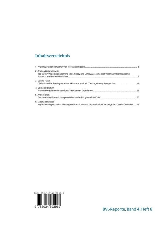 Produktbild: Berichte zu Tierarzneimitteln 2008