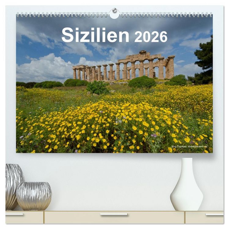 Produktbild: Sizilien 2026 (hochwertiger Premium Wandkalender 2026 DIN A2 quer), Kunstdruck in Hochglanz