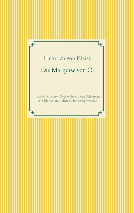 Produktbild: Die Marquise von O.
