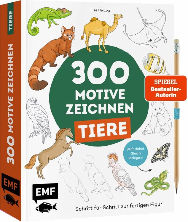 Produktbild: 300 Motive zeichnen &ndash;&nbsp;Tiere