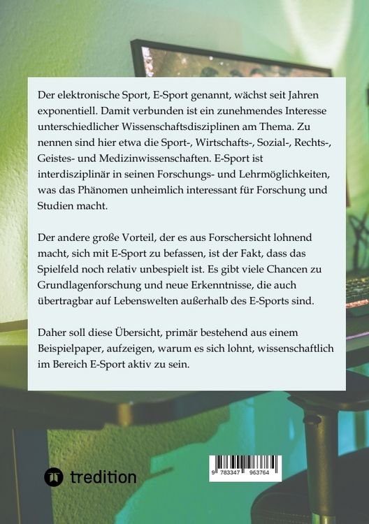 Produktbild: Wissenschaftliches Arbeiten im E-Sport