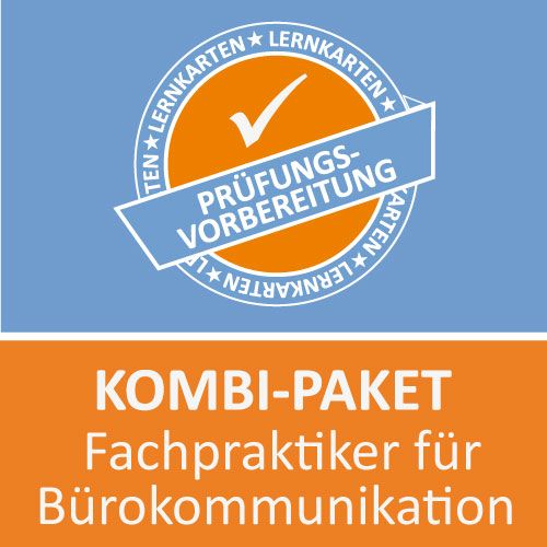 Produktbild: Kombi-Paket Fachpraktiker f&uuml;r B&uuml;rokommunikation Lernkarten