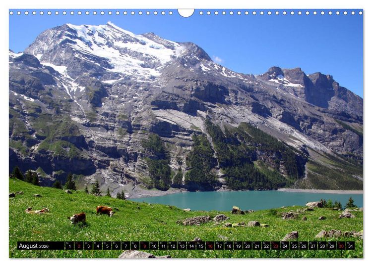 Produktbild: Berge im Berner Oberland (Wandkalender 2026 DIN A3 quer), CALVENDO Monatskalender