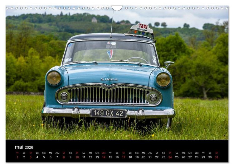 Produktbild: AUTO MOBILE (Calendrier mural 2026 DIN A3 vertical), CALVENDO calendrier mensuel