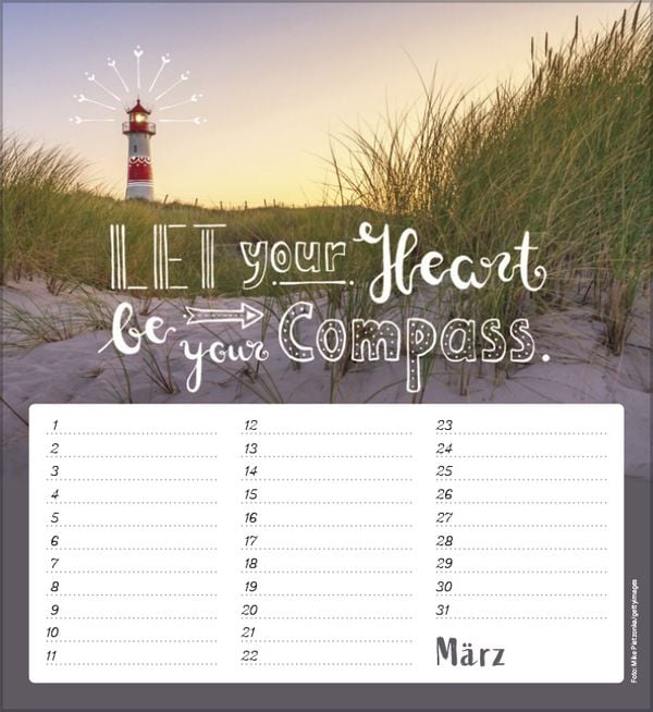 Produktbild: Geburtstagskalender Im herzen barfu&szlig;