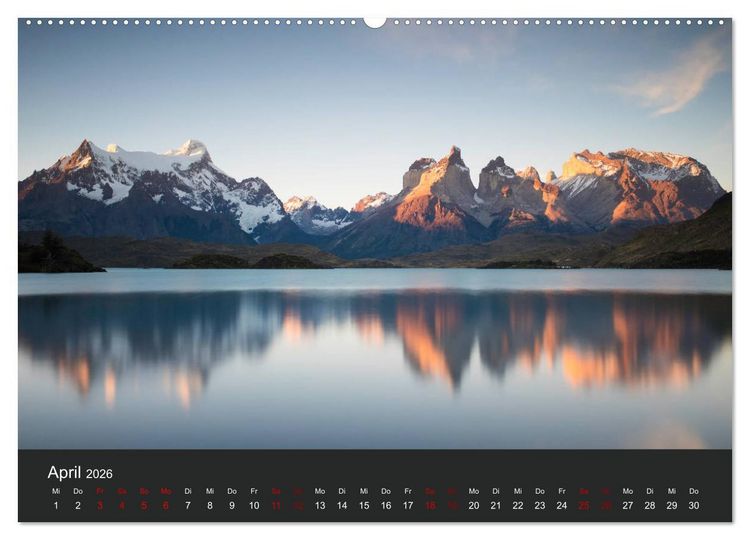 Produktbild: Patagonien - Am Puls der Wildnis (hochwertiger Premium Wandkalender 2026 DIN A2 quer), Kunstdruck in Hochglanz
