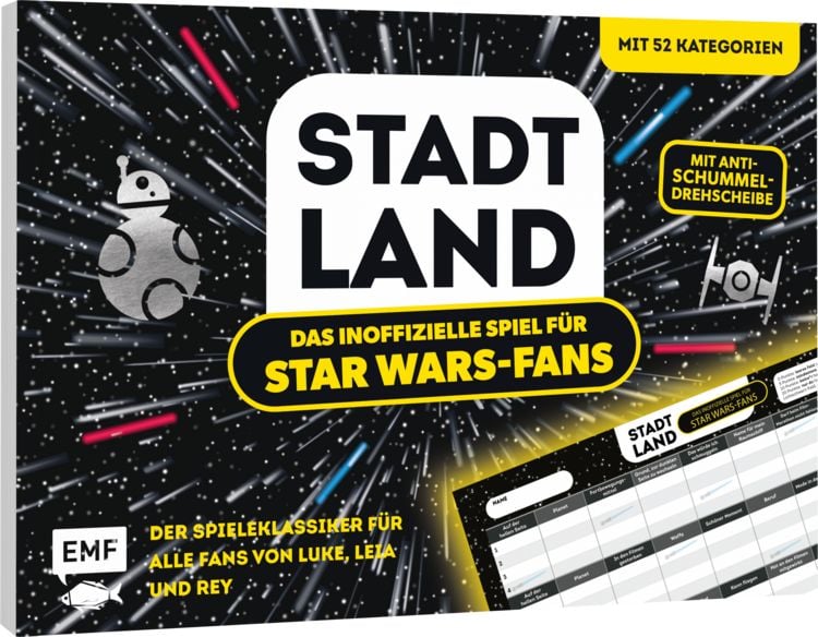Produktbild: Stadt, Land, das inoffizielle Spiel f&uuml;r Star Wars-Fans &ndash; Der Spieleklassiker f&uuml;r alle Fans von Luke, Leia und Rey