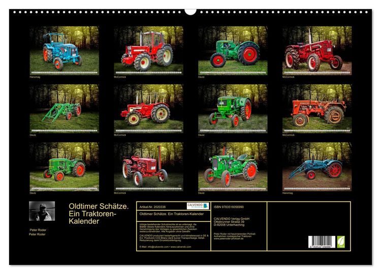 Produktbild: Oldtimer Sch&auml;tze. Ein Traktoren-Kalender (Wandkalender 2026 DIN A2 quer), CALVENDO Monatskalender