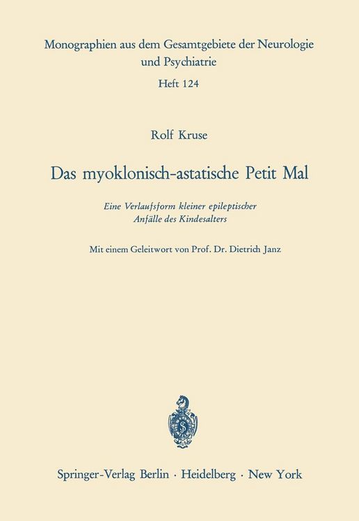 Produktbild: Das myoklonisch-astatische Petit Mal