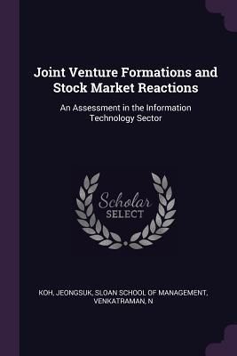 Produktbild: Joint Venture Formations and Stock Market Reactions