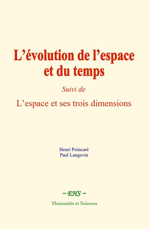 Produktbild: L'&eacute;volution de l'espace et du temps