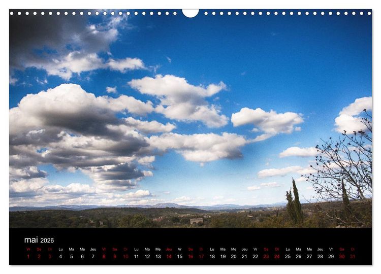 Produktbild: Horizons ard&eacute;chois (Calendrier mural 2026 DIN A3 vertical), CALVENDO calendrier mensuel
