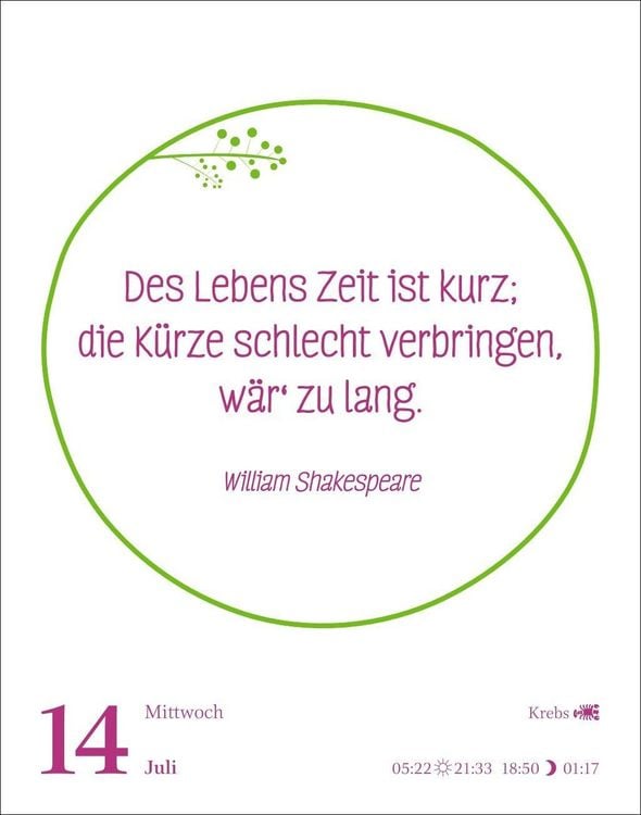 Produktbild: Heute ist dein Tag! Tagesabrei&szlig;kalender 2027 - 313 positive Zitate f&uuml;r 2027