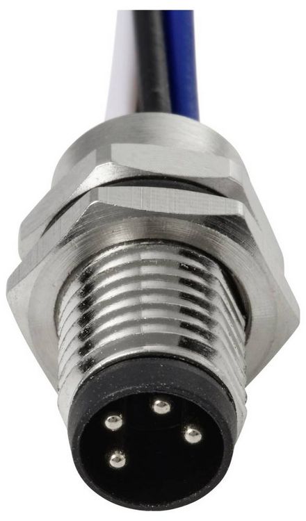 Produktbild: TRU COMPONENTS TC-13751900 Anschlussleitung M8 x 1 Stecker, gerade 0.2 m Polzahl Sensoren: 4 1 St.