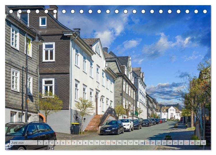 Produktbild: Bad Berleburg Impressionen (Tischkalender 2026 DIN A5 quer), CALVENDO Monatskalender