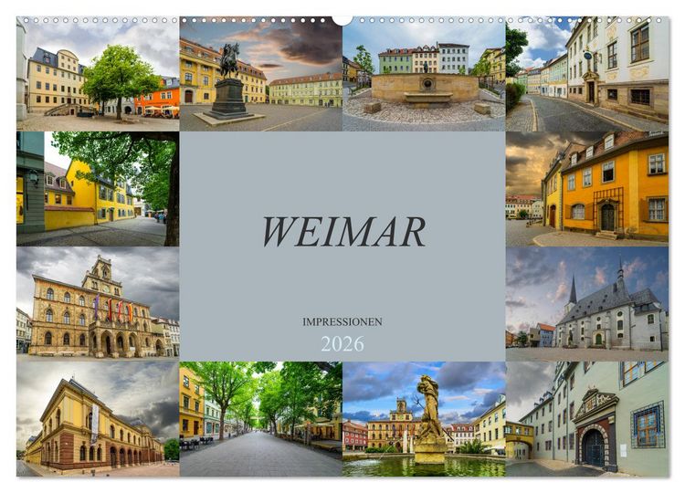 Produktbild: Weimar Impressionen (Wandkalender 2026 DIN A2 quer), CALVENDO Monatskalender
