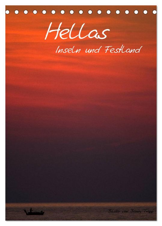 Produktbild: Hellas Inseln und Festland (Tischkalender 2026 DIN A5 hoch), CALVENDO Monatskalender