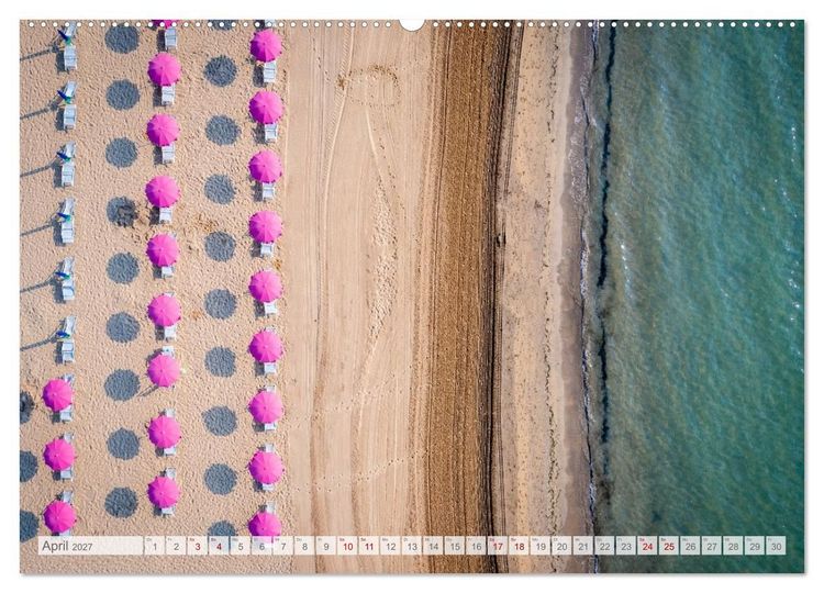 Produktbild: Lignano in Italien. Sommer Strand und Meer (Wandkalender 2027 DIN A2 quer), CALVENDO Monatskalender