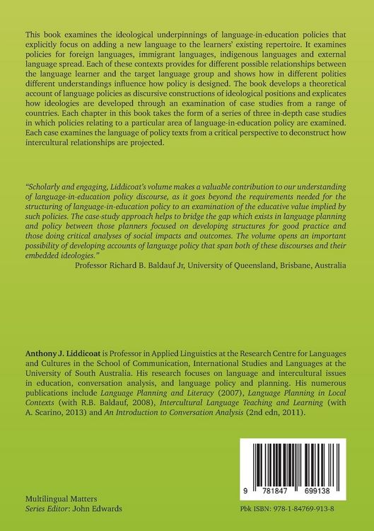 Produktbild: Language-in-education Policies