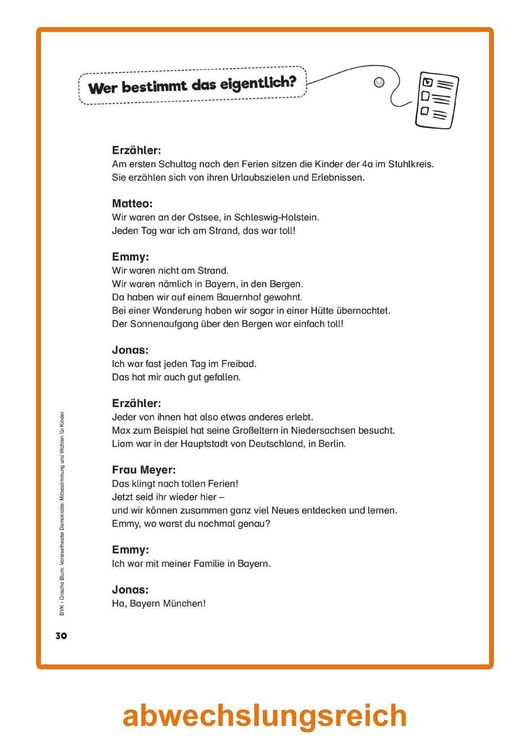 Produktbild: Vorlesetheater Demokratie: Mitbestimmung und Wahlen f&uuml;r Kinder
