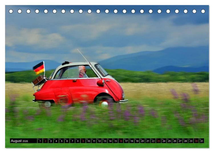 Produktbild: BMW Isetta - Die Knutschkugel (Tischkalender 2026 DIN A5 quer), CALVENDO Monatskalender