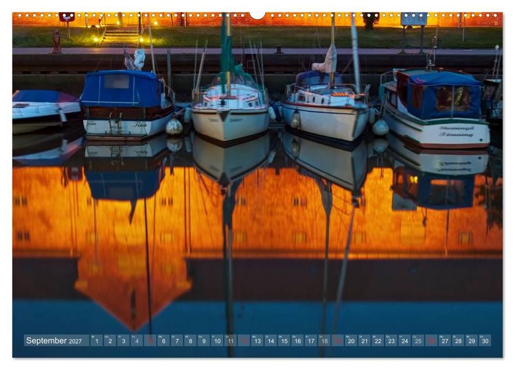 Produktbild: Nordfriesland dunkelbunt &ndash; zwischen T&ouml;nning und Sankt Peter-Ording (hochwertiger Premium Wandkalender 2027 DIN A2 quer), Kunstdruck in Hochglanz