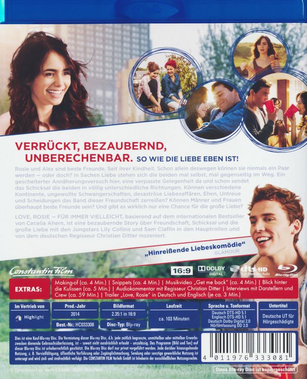 Produktbild: Love, Rosie - F&uuml;r immer vielleicht