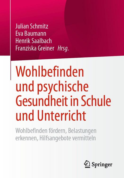 Produktbild: Wohlbefinden und psychische Gesundheit in Schule und Unterricht
