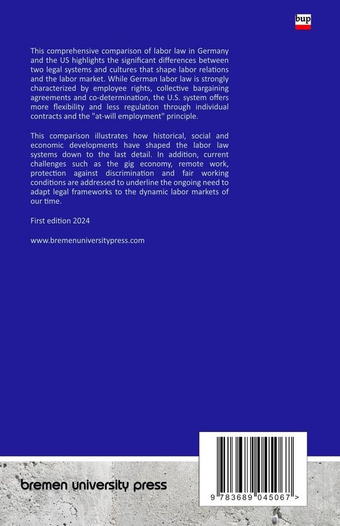 Produktbild: Differences in labor law between Germany and the USA