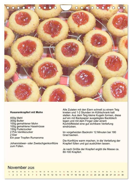 Produktbild: Pl&auml;tzchen. Kekse f&uuml;r das ganze Jahr! (Wandkalender 2026 DIN A4 hoch), CALVENDO Monatskalender