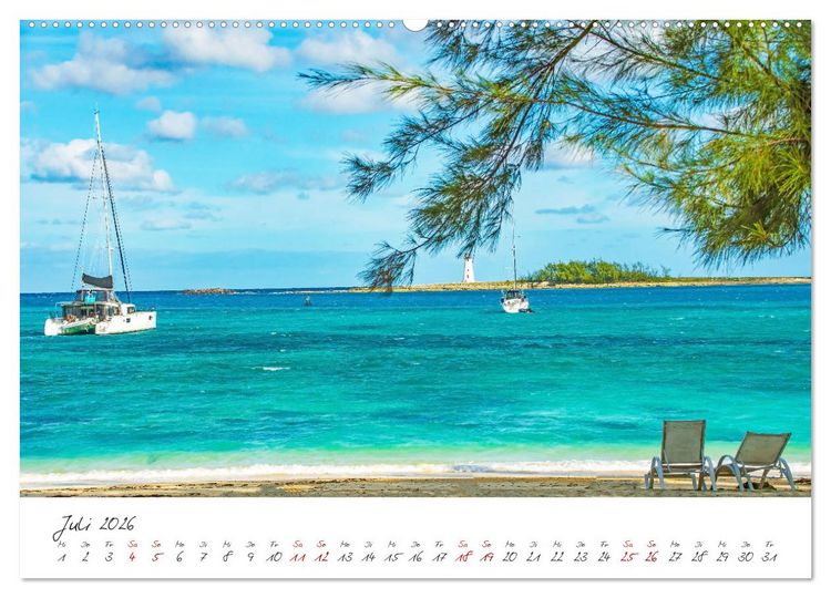 Produktbild: Nassau - Stadt mit karibischem Flair (hochwertiger Premium Wandkalender 2026 DIN A2 quer), Kunstdruck in Hochglanz