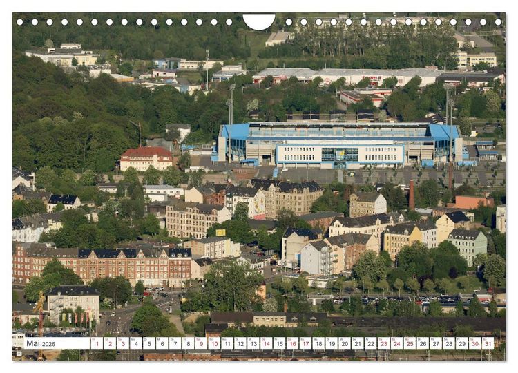 Produktbild: Chemnitz - Von Oben Nach Unten (Wandkalender 2026 DIN A4 quer), CALVENDO Monatskalender
