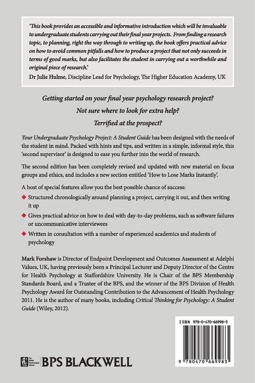 Produktbild: Your Undergraduate Psychology Project