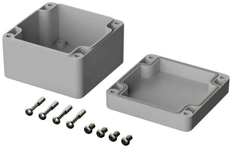 Produktbild: Bopla EUROMAS M 210 02210000 Industrie-Geh&auml;use 82 x 80 x 55 Polycarbonat Lichtgrau (RAL 7035) 1 St.