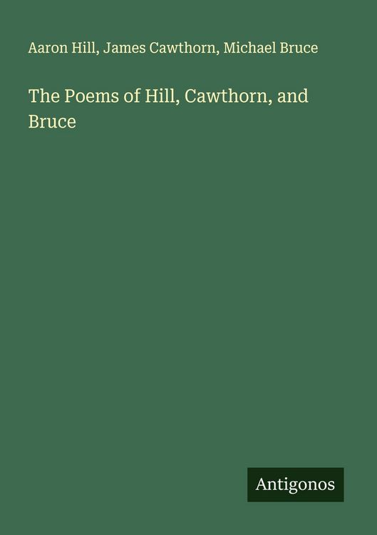 Produktbild: The Poems of Hill, Cawthorn, and Bruce