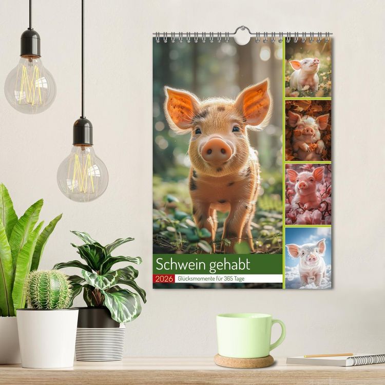 Produktbild: Schwein gehabt (Wandkalender 2026 DIN A4 hoch), CALVENDO Monatskalender