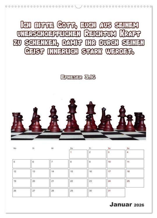 Produktbild: drei.sechzehn - Der Jesus Kalender (hochwertiger Premium Wandkalender 2026 DIN A2 hoch), Kunstdruck in Hochglanz
