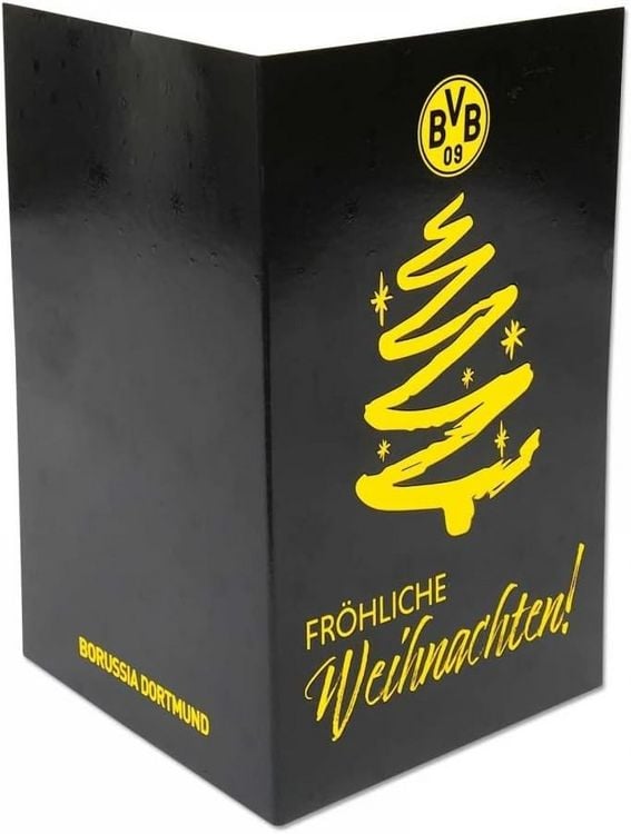 Produktbild: Borussia Dortmund BVB Weihnachtsgru&szlig;karte, 1 Stk