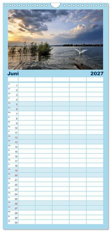 Produktbild: Familienplaner 2027 - Zauberhafter Westlicher Bodensee mit 5 Spalten (Wandkalender, 21 x 45 cm) CALVENDO