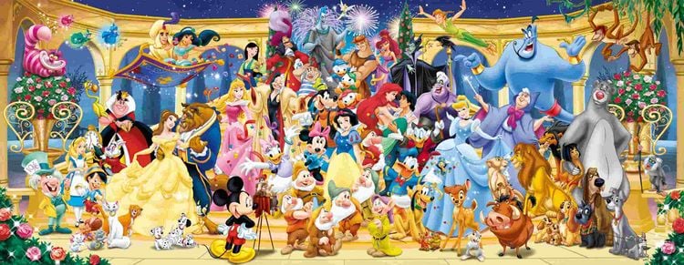 Produktbild: Erwachsenenpuzzle 1000 Teile - Disney Classics Gruppenfoto