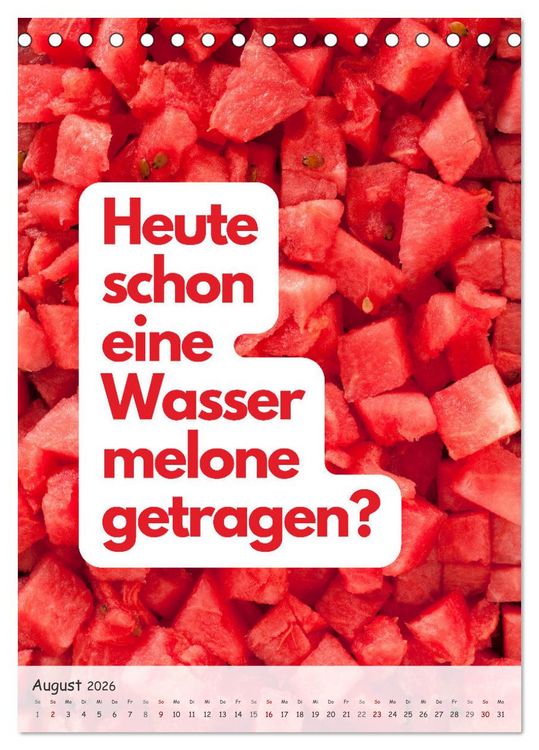Produktbild: Tanz um den hei&szlig;en Brei! (Tischkalender 2026 DIN A5 hoch), CALVENDO Monatskalender