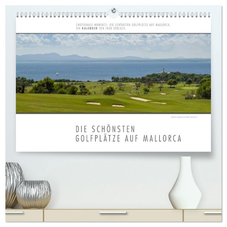 Produktbild: Emotionale Momente: Die sch&ouml;nsten Golfpl&auml;tze auf Mallorca. (hochwertiger Premium Wandkalender 2026 DIN A2 quer), Kunstdruck in Hochglanz