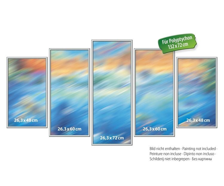 Produktbild: MNZ - Alurahmen Polyptychon Silber