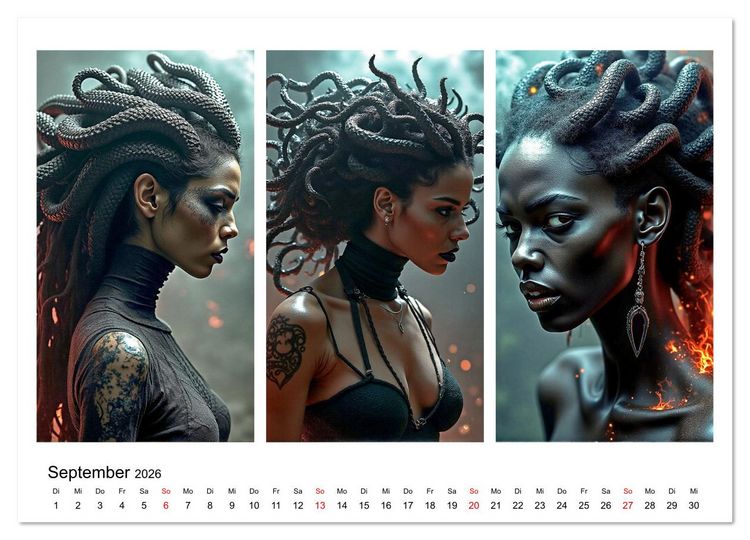 Produktbild: Dreiklang der K&ouml;pfe (Wandkalender 2026 DIN A3 quer), CALVENDO Monatskalender