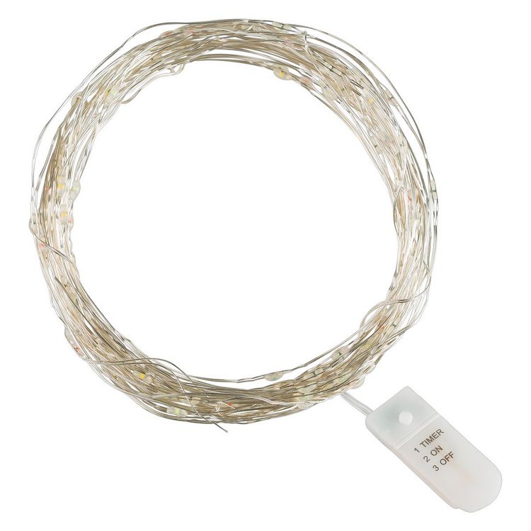 Produktbild: Idena Lichterkette 100 Micro LED warmwei&szlig; 6h Timer 10,2m
