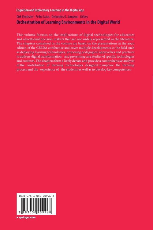 Produktbild: Orchestration of Learning Environments in the Digital World