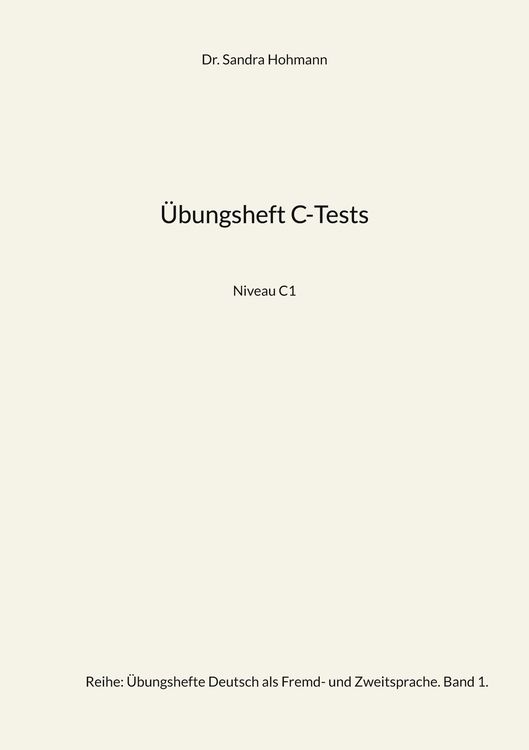 Produktbild: Übungsheft C-Tests