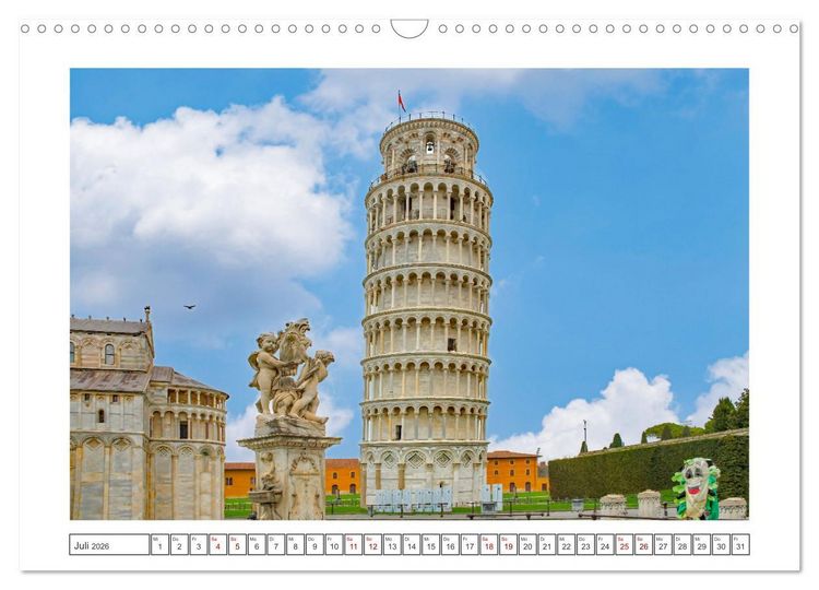 Produktbild: Pisa - wundersch&ouml;nes Reiseziel (Wandkalender 2026 DIN A3 quer), CALVENDO Monatskalender