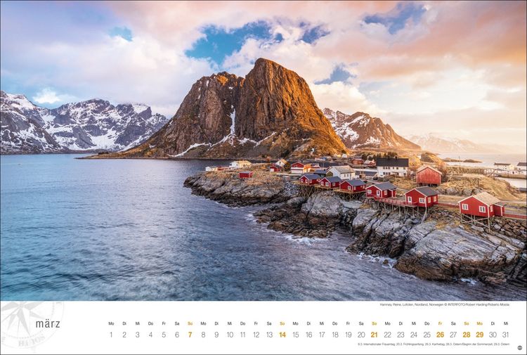 Produktbild: Hurtigruten Globetrotter Kalender 2027 - Von unber&uuml;hrten Fjorden und stillen Bergen